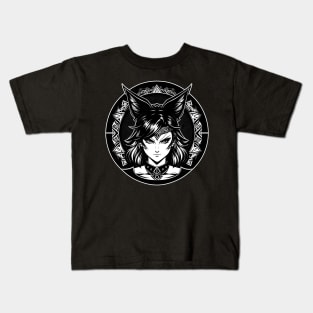 Kitsune, fox-girl Kids T-Shirt